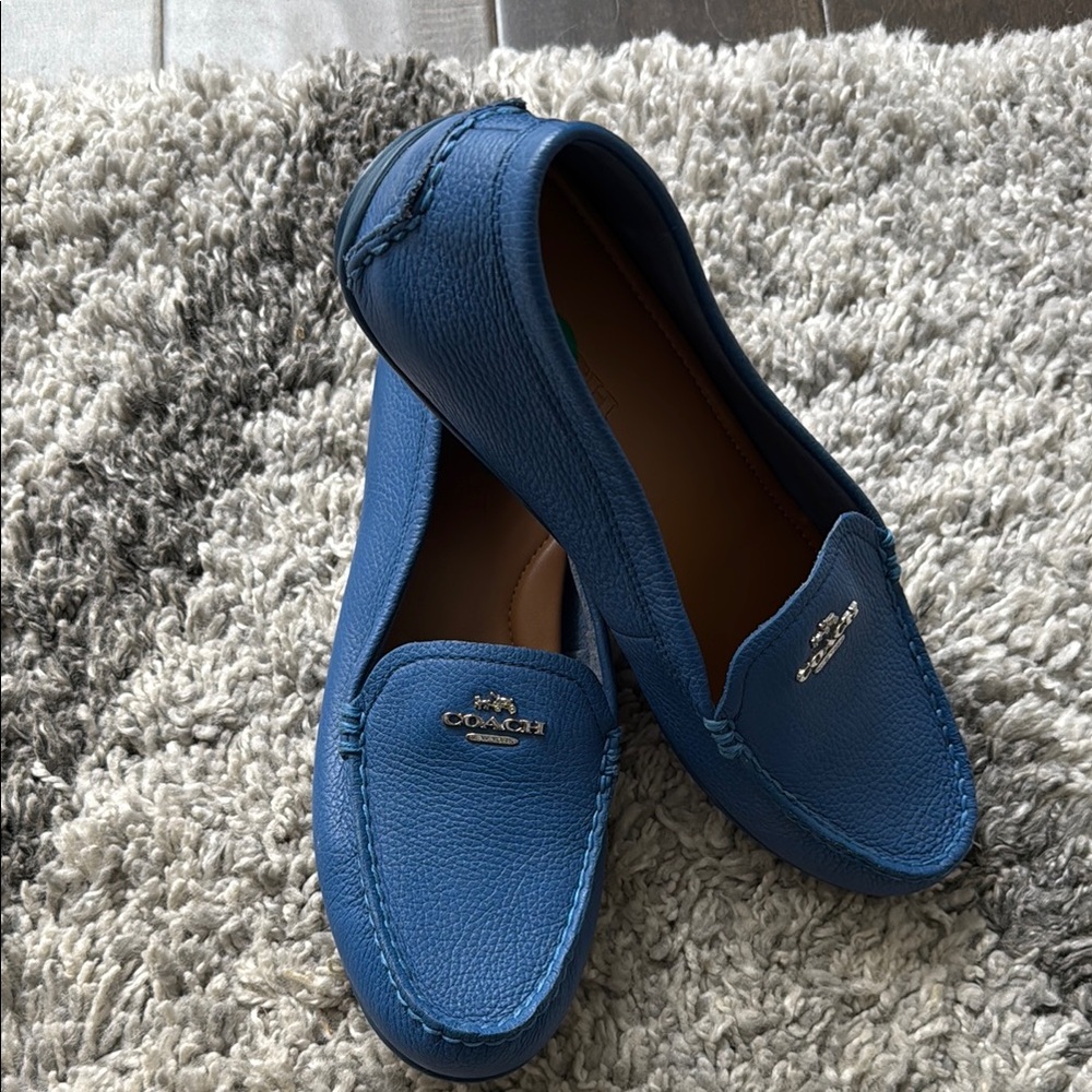 Coach Women's Blue Loafers